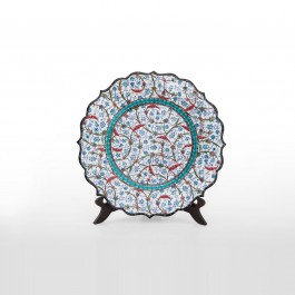 PLATE Plate with tugrakesh (Goldern Horn) pattern ;;30
