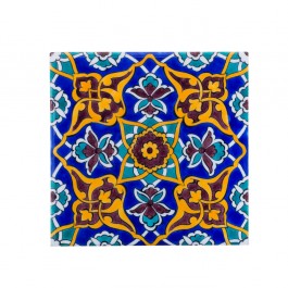 TILE & PANELS Tile with central damasque and hatai pattern ;;20/25