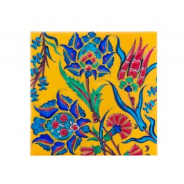 TILE & PANELS Tile with contemporary floral composition ;;20/25