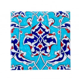 FLORAL Tile with damasque and rumi pattern ;;25