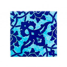 FLORAL Tile with damasque pattern ;;23.5/20/25