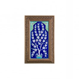 FLORAL Tile with flower tree and frame Tile;48;24;Frame;64;40