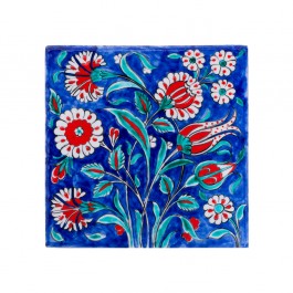 FLORAL Tile with flowers and leaves ;;20/25