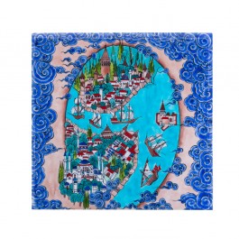 MINIATURE Tile with Istanbul miniature ;;25