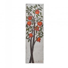 FLORAL Tile with momegranate tree ;;