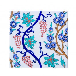 FLORAL Tile with vines ;;25