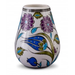 FLORAL Vase with floral pattern ;14;10;;;