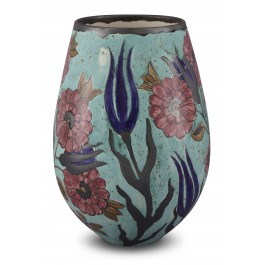 FLORAL Vase with floral pattern ;26;15;;;