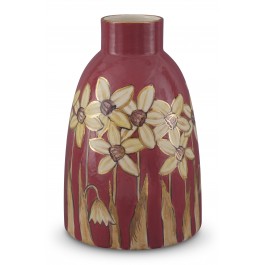 FLORAL Vase with floral pattern ;26;16;;;