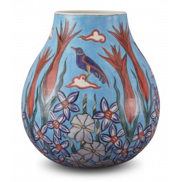 FLORAL Vase with floral pattern ;32;26;;;