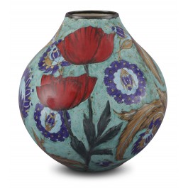 FLORAL Vase with floral pattern ;32;27;;;