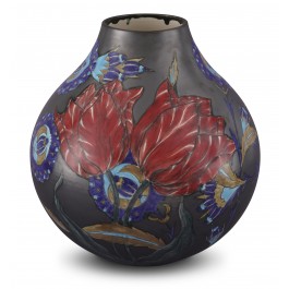 FLORAL Vase with floral pattern ;32;27;;;