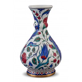FLORAL Vase with floral pattern ;34;17;;;