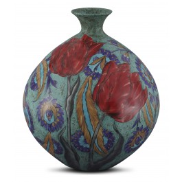 FLORAL Vase with floral pattern ;40;36;;;