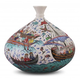 MINIATURE Vase with miniature scene ;28;30;;;
