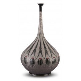 FLORAL Vase with reverse tulip pattern ;65;33;;;