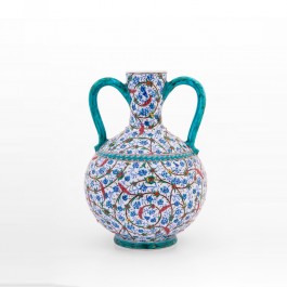 FLORAL Water bottle with contemporary tugrakesh pattern ;35;22
